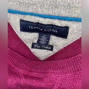 Tommy Hilfiger Sweater. Pink/maroon color.